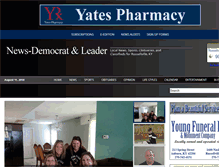 Tablet Screenshot of newsdemocratleader.com